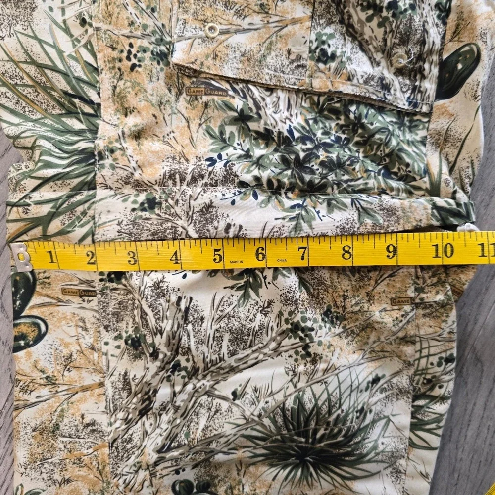 GameGuard Desert Camo Convertible Zip Off Cargo Pants Mens Small Cactus Print